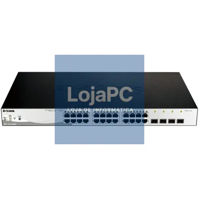 D-Link DGS-1210-28MP/E Switch 24xGb PoE+ 4xSFP Com