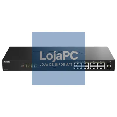 D-Link DGS-1018P/E Switch 16xGbE PoE+ 2xSFP