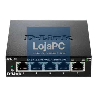 D-Link DES-105 Switch 5x10/100Mbps Metal