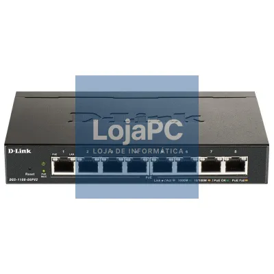 D-Link DGS-1100-08PV2/E 8xGb PoE Switch (64W)
