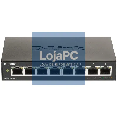 D-Link DGS-1100-08V2/E Smart Switch 8xGbE L2