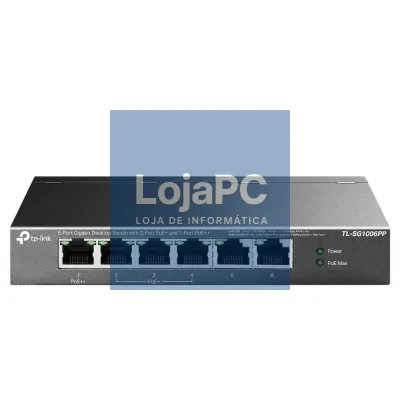 TP-Link TL-SG1006PP Switch 6xGB (3xPoE+ 1xPoE++)