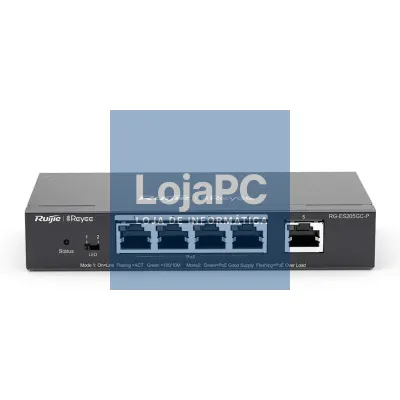 Reyee Switch 5xGb RJ45 (4 PoE/POE+) 54W Steel