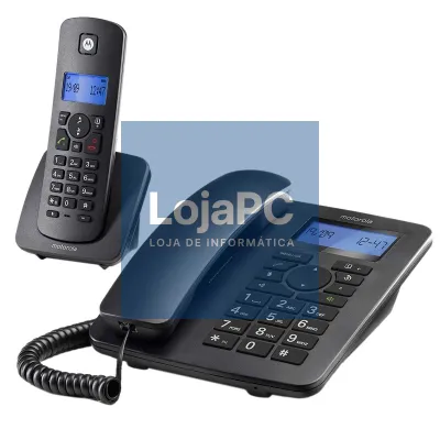MOTOROLA C4201 Telefone Combo Fixo + DECT Preto