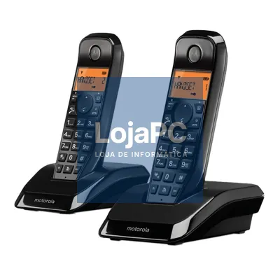 MOTOROLA S1202 Telefone DECT DUO Preto