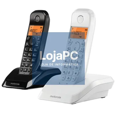 MOTOROLA S1202 Telefone DECT DUO Branco / Preto