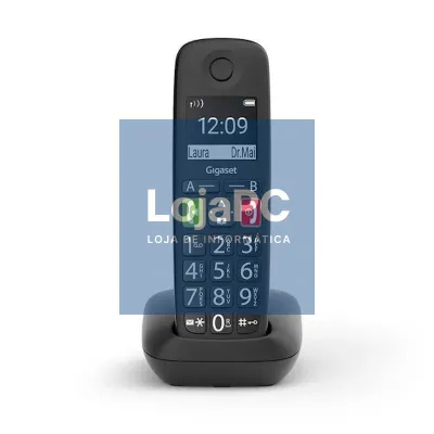 Gigaset E290 sem fios DECT Preto