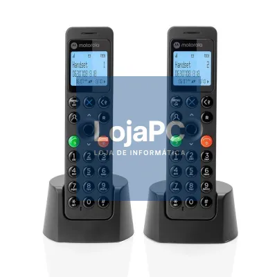 MOTOROLA DOT202 telefone DECT DUO Preto