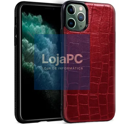 COOL Case for iPhone 11 Pro Max Leather Crocodile Red