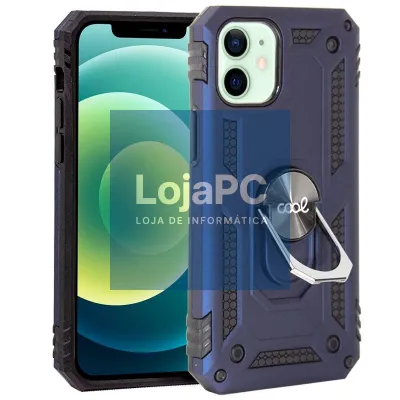 COOL Case for iPhone 12 / 12 Pro Hard Ring Blue