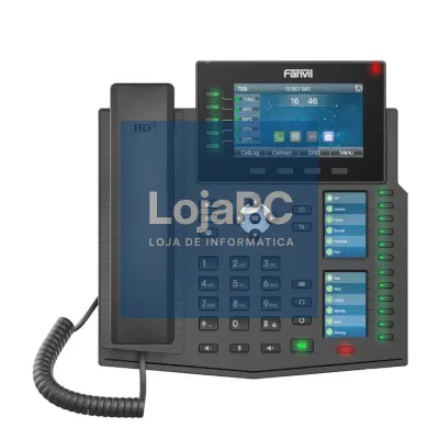 Fanvil X6U, 20 líneas SIP, 2 ecrãs laterales