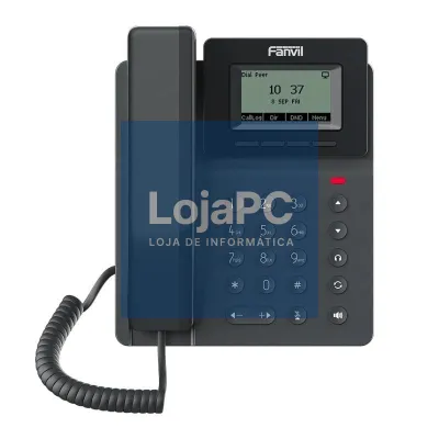 Fanvil V50P 2 líneas SIP Ecrã 2.3" PoE 2x10/10