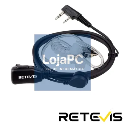 Auriculares RT668 Transparente Anti-Ruído Com PTT