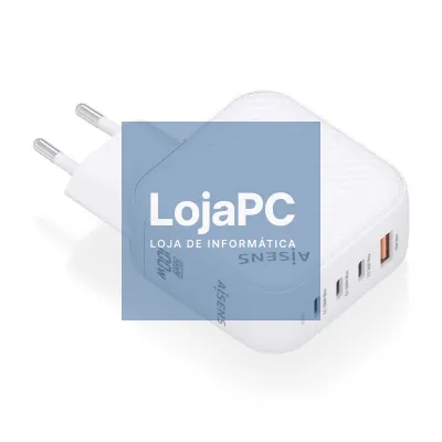 Carregador de parede GaN Aisens ASCH-100W4P028-W/ 3xUSB Tipo-C/ 1x USB/ 100W