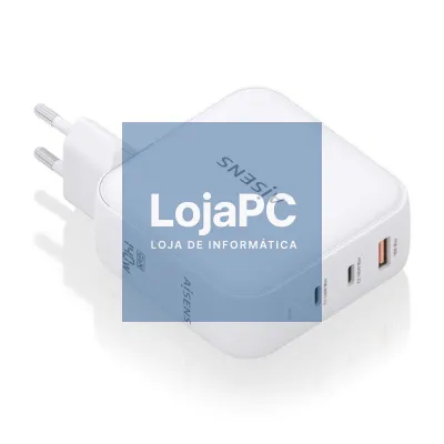 Carregador de parede GaN Aisens ASCH-140W3P030-W/ 2xUSB Tipo-C/ 1xUSB/ 140W
