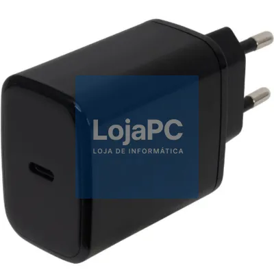 Carregador de parede GaN Fonestar POWER-C-65/ 1xUSB Tipo-C/ 65W/ Preto