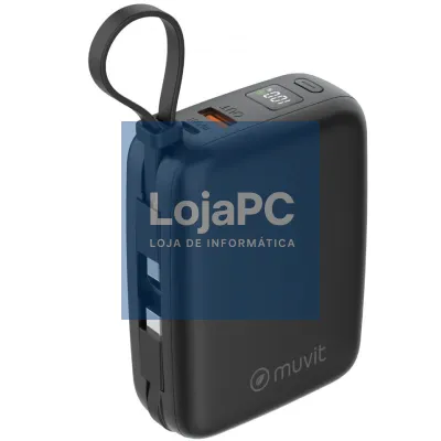Powerbank 20000mAh Muvit For Change MCCHP0015/ 65W/ Preta