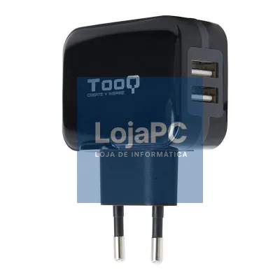 Carregador de parede TooQ TQWC-1S02/ 2xUSB/ 17W