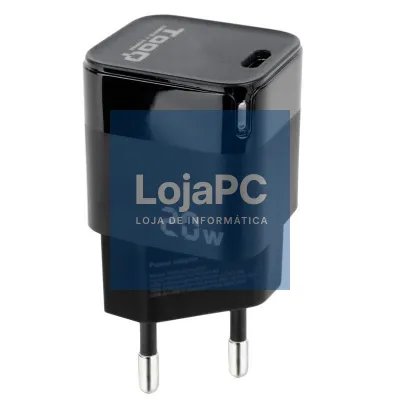 Carregador de parede TooQ TQWC-PD20/ 1xUSB Tipo-C/ 20W