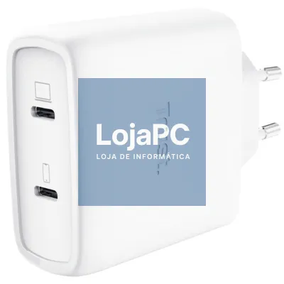 Carregador de parede GaN Trust Maxo 65W 25526/ 2xUSB Tipo-C/ inclui Cabo USB Tipo-C/ 65W