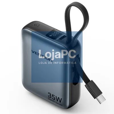 Powerbank 10000mAh Vention FHEH0/ 35W/ Cinzento/ inclui Cabo USB Tipo-C