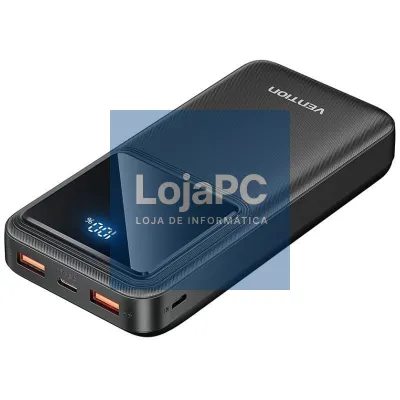 Powerbank 20000mAh Vention FHLB0/ 22.5W/ Preta