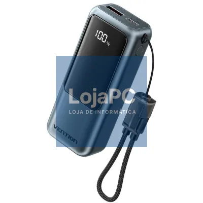 Powerbank 10000mAh Vention FKOH0/ 22.5W/ Cinzento
