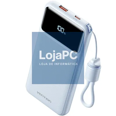 Powerbank 10000mAh Vention XGYL0-39-TY/ 22.5W/ Azul/ inclui Cabo USB Tipo-C