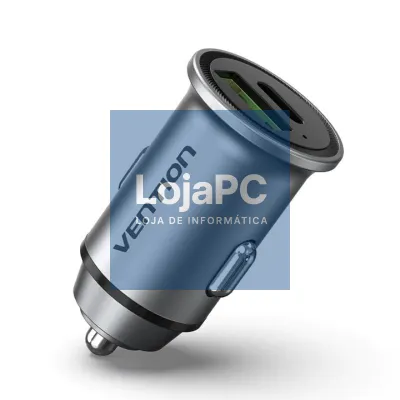 Carregador de automóvel Vention FFBH0/ 1xUSB-Tipo C/ 1xUSB/ 20W