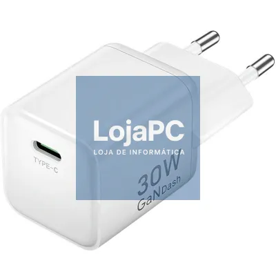 Carregador de parede GaN Vention FCIW0-EU/ 1xUSB Tipo-C/ 30W