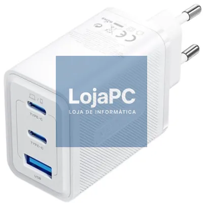 Carregador de parede GaN Vention FERW0-EU/ 2xUSB Tipo-C/ 1xUSB/ 65W