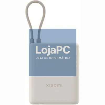 Powerbank 10000mAh Xiaomi 33W Power Bank Integrated Cabo/ 33W/ Beige/ inclui Cabo USB Tipo-C
