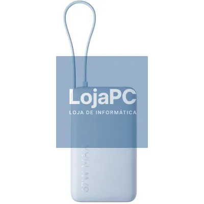 Powerbank 10000mAh Xiaomi 67W Power Bank Integrated Cabo/ 67W/ Azul/ inclui Cabo USB Tipo-C