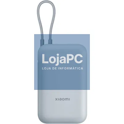 Powerbank 10000mAh Xiaomi Power Bank Integrated Cabo/ 22.5W/ Azul/ inclui Cabo USB Tipo-C