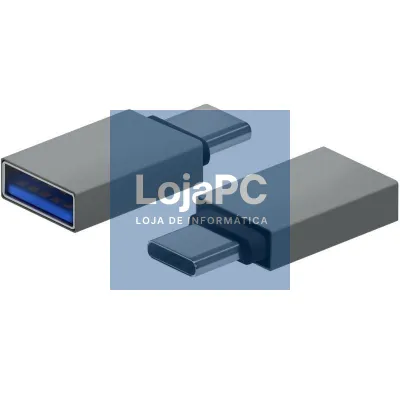 Adaptador USB 3.2 Aisens A108-0718/ USB Fêmea - USB Tipo-C Macho/ Cinzento