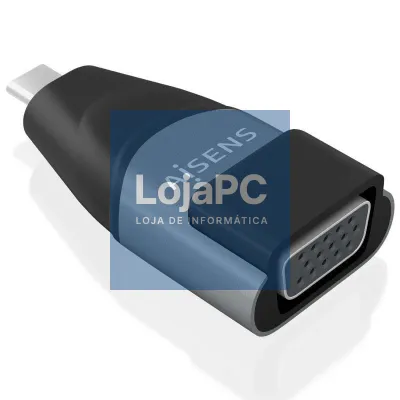 Adaptador USB Tipo-C Aisens A109-0863/ USB Tipo-C Macho/ VGA Fêmea