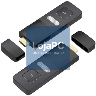 Adaptador/Transmisor de vídeo sem fios HDMI Aisens ASWL-H2K30M001-BK