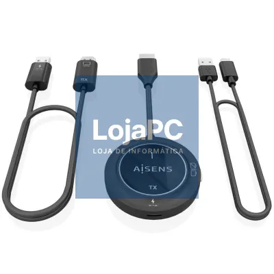 Adaptador/Transmisor de vídeo sem fios HDMI Aisens ASWL-H2K30M002-BK