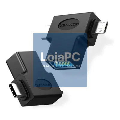 Adaptador USB 3.0 Vention CDIB0/ USB Tipo-C Macho - MicroUSB Macho