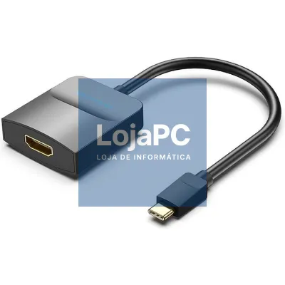 Adaptador Vention TDCBB/ USB Tipo-C Macho - HDMI Fêmea