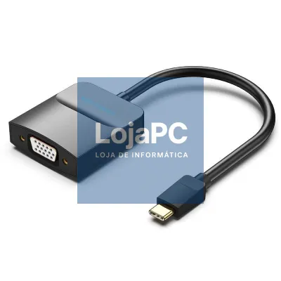 Adaptador USB Tipo-C Vention TDDBB/ USB Tipo-C Macho - VGA Fêmea