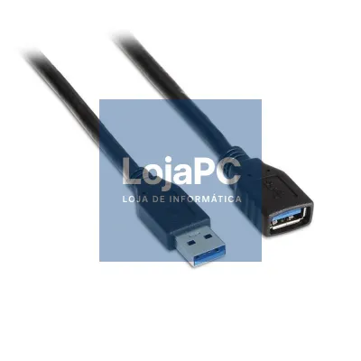 Cabo Extensão USB 3.0 Aisens A105-0041/ USB Macho - USB Fêmea/ até 9W/ 625Mbps/ 1m/ Preto