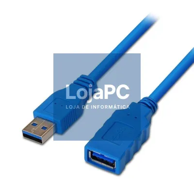 Cabo Extensão USB 3.0 Aisens A105-0045/ USB Macho - USB Fêmea/ até 9W/ 625Mbps/ 1m / Azul