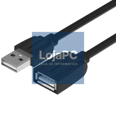 Cabo Extensão USB 2.0 Vention VAS-A44-B150/ USB Macho - USB Fêmea/ 1.5m/ Preto