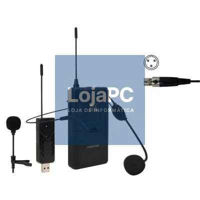 Microfone de cabeza y solapa UHF Fonestar WI-MIC