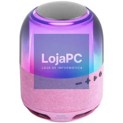 Coluna com Bluetooth Mars Gaming MS-FLOW/ 15W/ 1.0/ Rosa