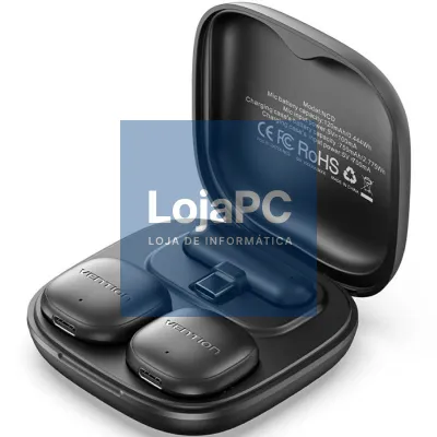Microfone sem fios com Clip Vention Lavalier NCDB0/ USB Tipo-C/ Lightning/ inclui Receptor/ 2 unidades