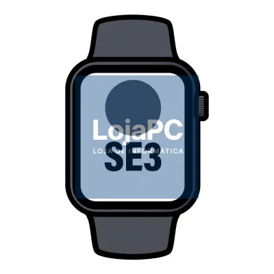 Apple Watch SE3/ GPS/ Cellular/ 40mm/ Caixa de Aluminio Medianoche/ Correia Desportiva Medianoche M/L
