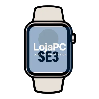 Apple Watch SE3/ GPS/ Cellular/ 44mm/ Caixa de Aluminio Branco Estrella/ Correia Desportiva Branco Estrella M/L