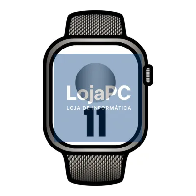 Apple Watch Series 11/ GPS / Cellular/ 46mm/ Titânio Natural/ Correia Milanese Natural S/M
